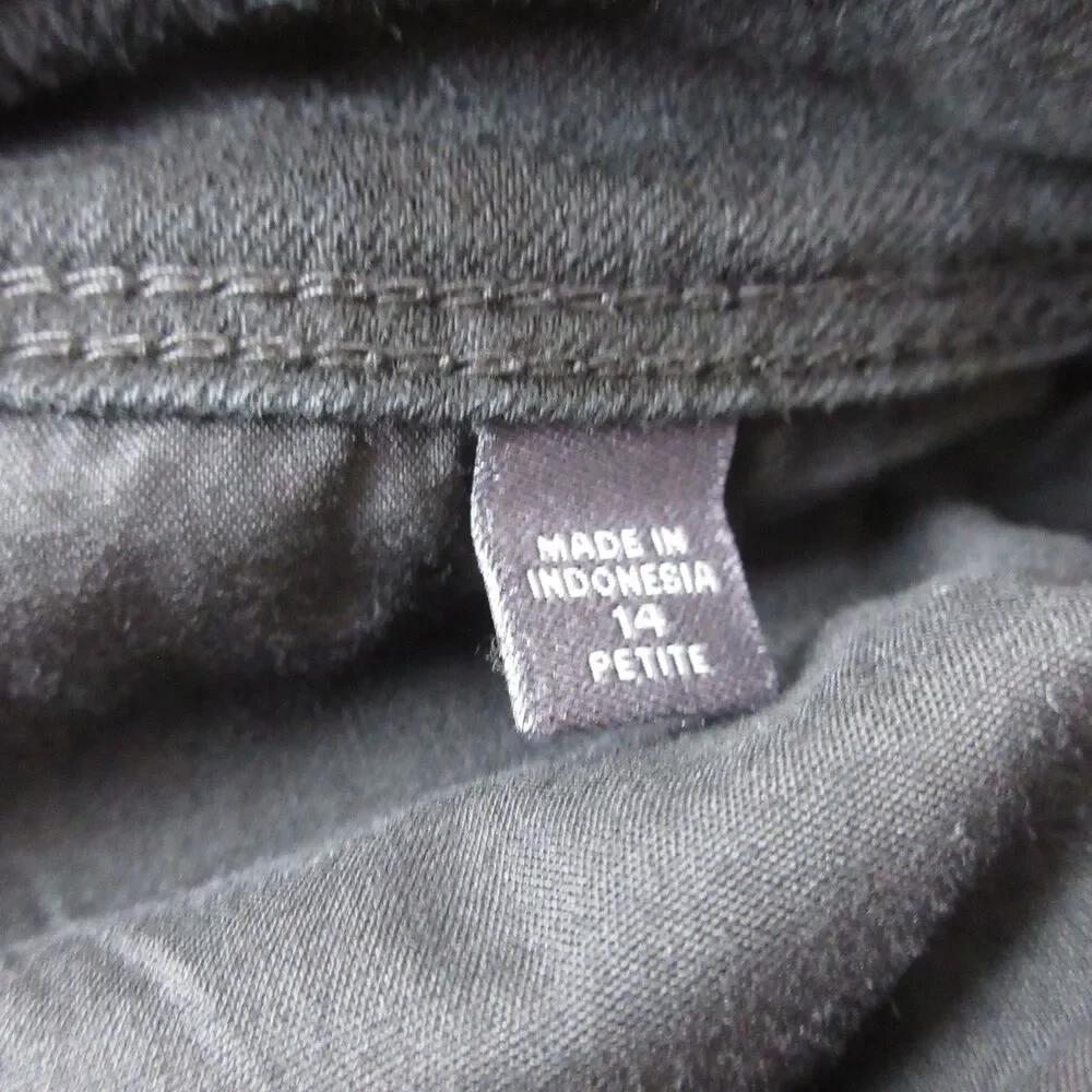 J Jill Jeans Womens 14P Petite Authentic Fit Slim Ankle Black Stretch 36x26